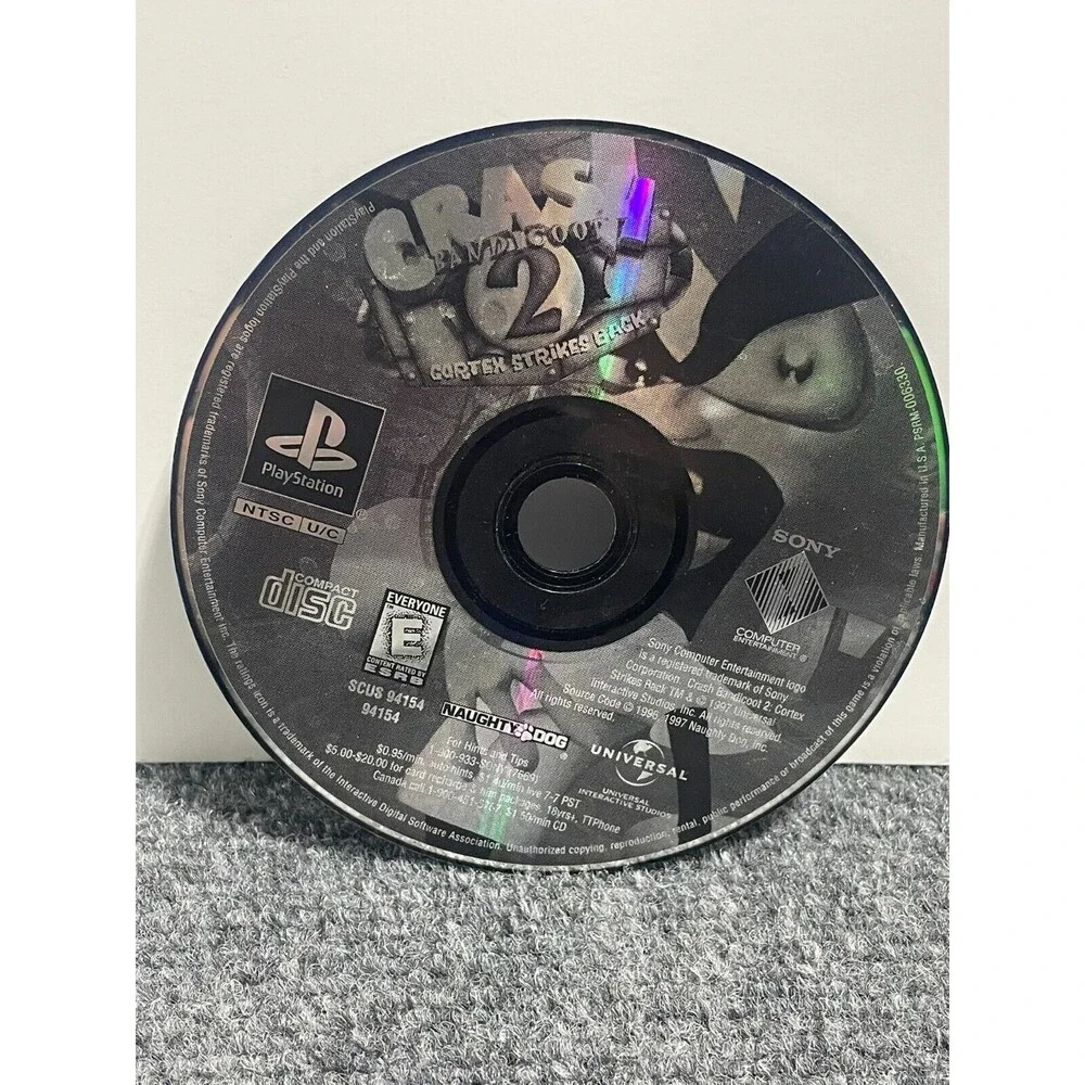Crash Bandicoot 2: Cortex Strikes Back (Sony PlayStation 1, 2000)